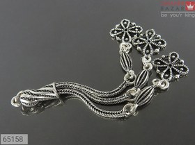 تصویر کرکوش نقره طرح گل کد 65158 