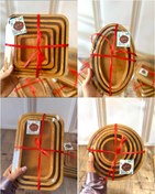 تصویر ست ظروف چوبی اقتصادی پر فروش | بیضی، مربع، گرد و مستطیل | قابل شست‌وشو 