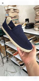 تصویر گیوه دورکنفی سرمه ای 