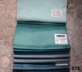 تصویر پرده مخمل کالیفرنیا سبز اقیانوسی کد ۰۷۵ 