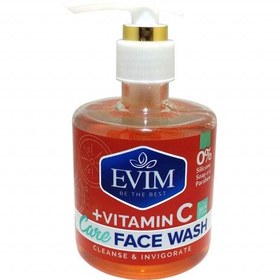 تصویر ژل شستشوی صورت ویتامین سی ایویم مناسب انواع پوست 250 میلی لیتر Vitamin C face wash gel evim 250ml