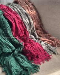 تصویر شال نخی دور ریش 