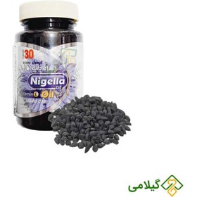 تصویر کپسول روغن سیاهدانه درد مفاصل گیاه اسانس ( Nigella ) 