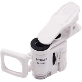 تصویر میکروسکوپ گیره دار بغل عدسی دار 20X/60X کد 6085 