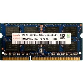 تصویر hynix 4GB PC3L-12800S SoDimm Notebook RAM ا hynix 4GB PC3L-12800S SoDimm Notebook RAM Memory Module HMT351S6EFR8A hynix 4GB PC3L-12800S SoDimm Notebook RAM Memory Module HMT351S6EFR8A