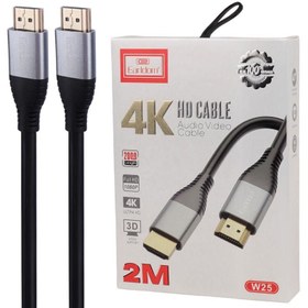 تصویر کابل HDMI 4K ارلدام ET-W25 طول 2 متر Earldom ET-W25 HDMI 4K 2m Cable