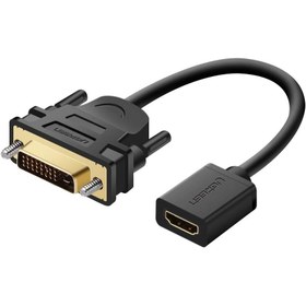 تصویر تبدیل DVI به HDMI یوگرین مدل 20118 ا Ugreen 20118 DVI Male To HDMI Female adapter Ugreen 20118 DVI Male To HDMI Female adapter
