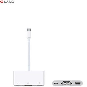 تصویر تبدیل USB-C به VGA اپل USB-C to VGA Multiport Adapter USB-C to VGA Multiport Adapter