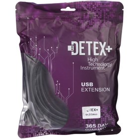 تصویر کابل افزایش طول Detex+ USB 10m 