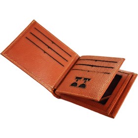 تصویر کیف پول جیبی دو آلبوم چرم طبیعی کد 491 Pocket wallet, two albums, natural leather, code 491