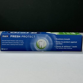 تصویر خمیر دندان اورال-بی مدل FRESH PROTECT حجم 100 میل Oral B fresh protect cool mint toothpaste 100ml