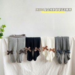 تصویر جوراب شلواری بچه گانه پاپیون 