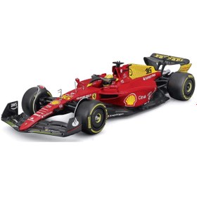 تصویر ماکت بوراگو فرمول یک F1-75 شماره 16 مقیاس 1:24 Bburago Ferrari F1-75 