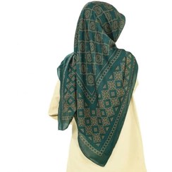 تصویر روسری سبز وال نخ 