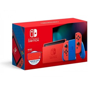 تصویر کنسول بازی نینتندو سوییچ سری جدید - Nintendo Switch Mario Red and Blue Edition 