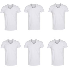 تصویر زیرپوش نیم آستین مردانه بسته 6 عددی 