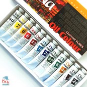 تصویر رنگ روغن وستا بسته ۱۲ عددی حجم ۲۱ میلی لیتر 