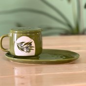تصویر ماگ سرامیکی برگ زیتون ماگ سرامیکی برگ زیتون