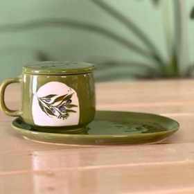 تصویر ماگ سرامیکی برگ زیتون ماگ سرامیکی برگ زیتون