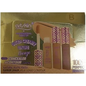 تصویر کانتور و کانسیلر آرت‌اسکین Artskin مدل Ultra Creamy در 3 شماره رنگ 