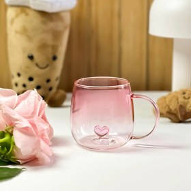 تصویر ماگ پیرکس قلبی 