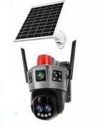 تصویر دوربین خورشیدی سیم کارت خور سه لنزه مدل TS30-G بدون محدودیت در اپراتور با سرعت بالا OKAM PRO زوم اپتیکال 10X 