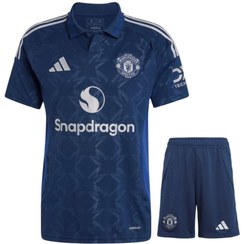 تصویر کیت دوم پیراهن شورت هواداری منچستر یونایتد 2025 (تایلندی) - 2XL Manchester United 2025 Away Kit (Thai)