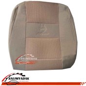 تصویر روکش صندلی نیسان پاترول چهار درب چرم رنگ آبی سورمه ای 