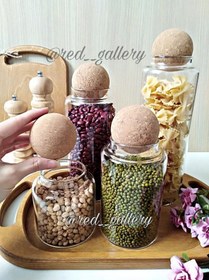 تصویر بانکه پیرکس دو سایز درب توپی 