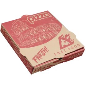 تصویر جعبه پیتزا 18 تک رنگ چاپدار کد 5337 