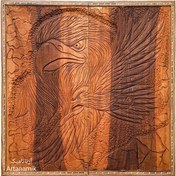 تصویر تخته نرد منبت کاری شده طرح عقاب پرواز 