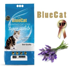 تصویر خاک گربه بلوکت وی آی پی با رایحه لوندر 10 کیلوگرم ( ارسال فقط تهران ) blue cat vip lavender cat litter 10 kg