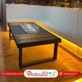 تصویر آتشدان گازی ویژه مستطیل 