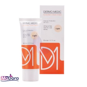 تصویر کرم ضد آفتاب فاقد چربی حاوی SPF50 درمومدیک 50 میلی لیتر Dermo Medic Sunscreen SPF50 Cream 50ml