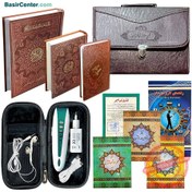 تصویر قلم قرآنی بصیر هوشمند 32 گیگ | بسته شماره 9 با قرآن 604 صفحه و منتخب مفاتیح 