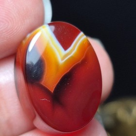 تصویر نگین سنگ عقیق معدنی کد k1181 