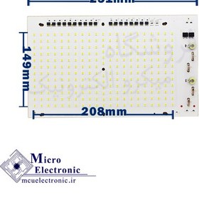 تصویر ال ای دی بلالی 200 وات سفید 