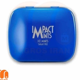 تصویر قرص خوشبو کننده دهان ایمپکت مینتز IMPACT MINTS با طعم نعنا یخی 14 گرم 