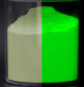 تصویر پیگمنت شبرنگ سبز فسفرسانس 