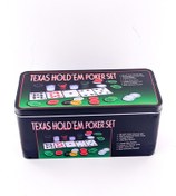 تصویر چیپ ۲۰۰ تایی پوکر جعبه فلزی مناسب دورهمی 