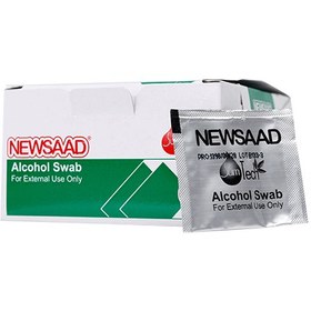 تصویر پنبه الکلی 100عددی  نیوساد Newsaad Alcohol Swab 100 pcs