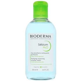 تصویر محلول پاک کننده بایودرما  پوست چرب حجم 250 میل ا micellair Bioderma sebium H2O solution for oily skin 250ml micellair Bioderma sebium H2O solution for oily skin 250ml