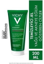 تصویر Vichy ژل تمیزکننده صورت موثر Normaderm Phytosoluction برای پوست چرب و مختلط 200 میلی لیتر 