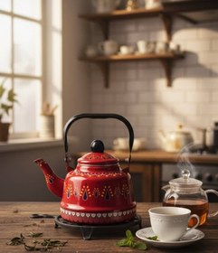 تصویر کتری لعابی 