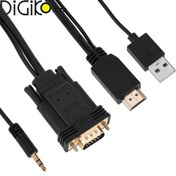 تصویر کابل VGA به HDMI ای نت 