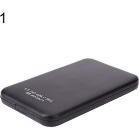 تصویر USB 3.0 SATA 2.5 Inch Hard Drive External Enclosure HDD Mobile Disk Box Case Black 