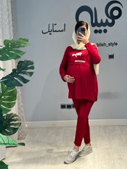 تصویر ست بلوز شلوار بارداری شیردهی لودینگ استین بلند(کد 281) 