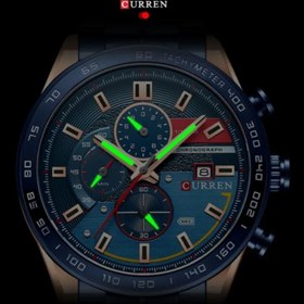 تصویر ساعت لاکچری مردانه کارن مدل ۸۴۱۰M - آبی ا CURREN men's luxury watch, model 8410M CURREN men's luxury watch, model 8410M