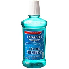 تصویر دهان شویه اورال بی مدل Lasting Freshness حجم 500 میلی لیتر OralB Mouthwash Lasting Freshness 500 ml