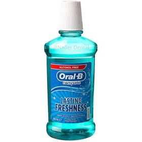 تصویر دهان شویه اورال بی مدل Lasting Freshness حجم 500 میلی لیتر OralB Mouthwash Lasting Freshness 500 ml